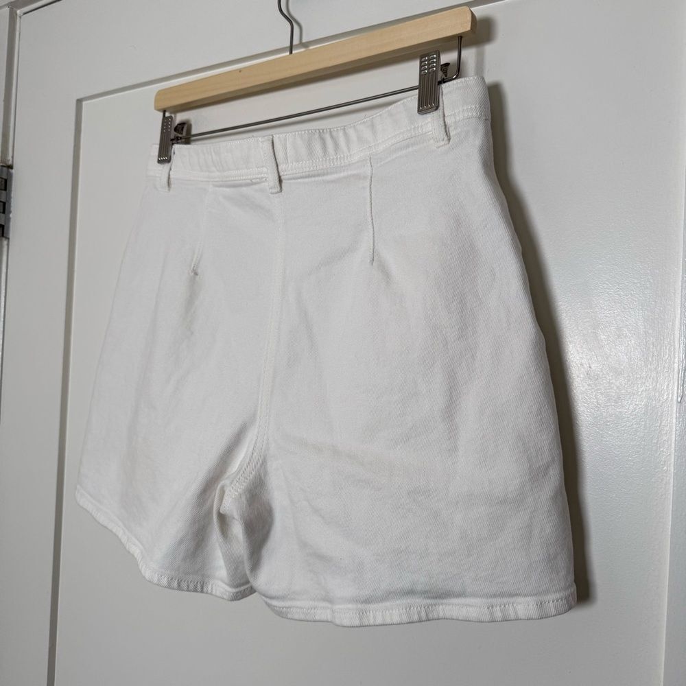Aritzia Wilfred Free Modern Utility Short Womens Sz 10 White High Rise Denim - Picture 5 of 12